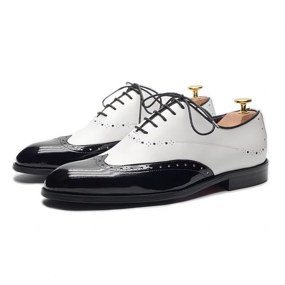 Chaussures Habillées Cuir Allure Intemporelles Pour Hommes - Blanc