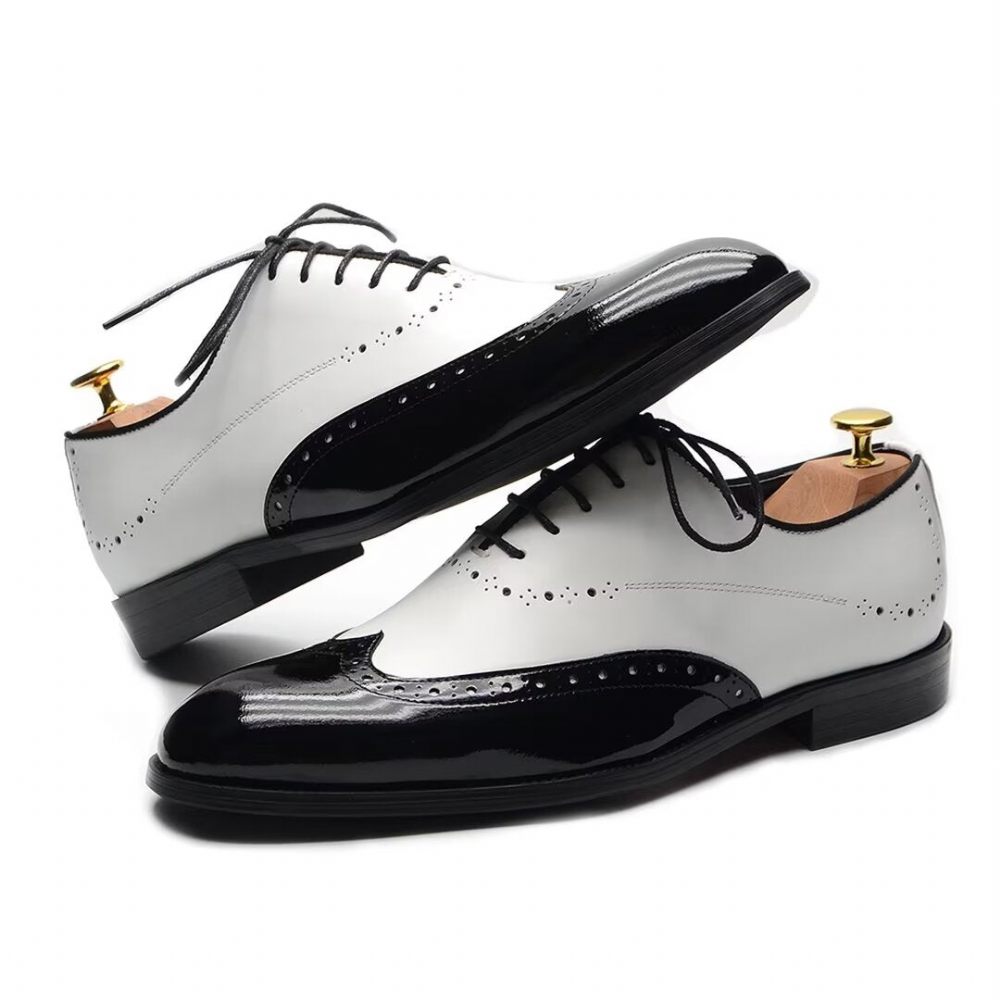 Chaussures Habillées Cuir Allure Intemporelles Pour Hommes - Blanc