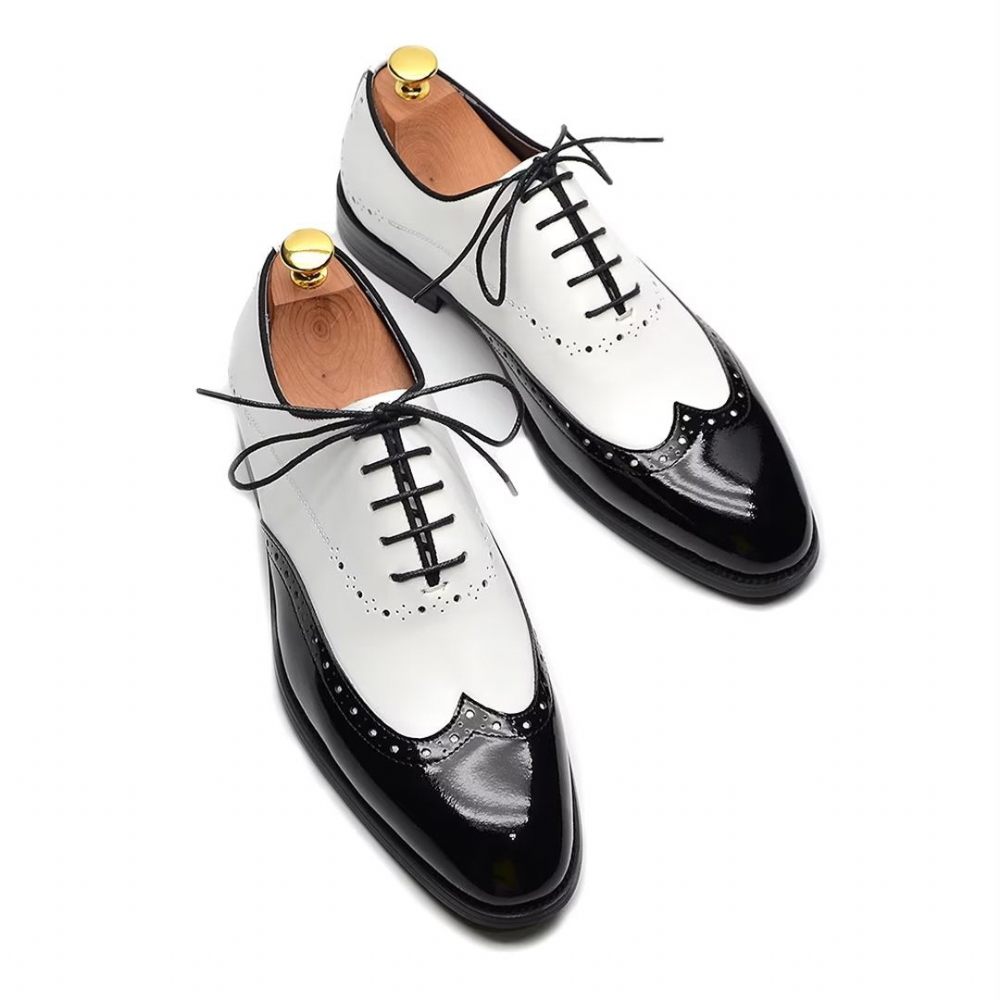 Chaussures Habillées Cuir Allure Intemporelles Pour Hommes - Blanc