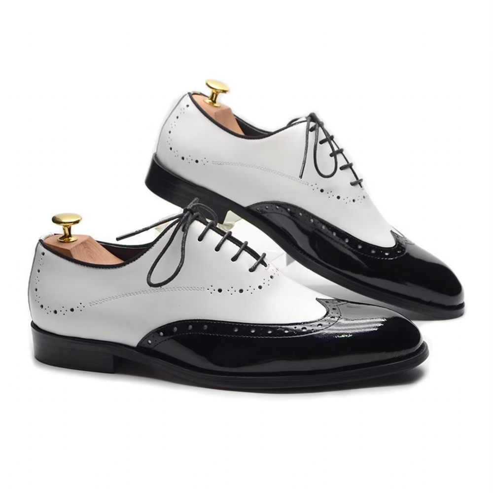 Chaussures Habillées Cuir Allure Intemporelles Pour Hommes - Blanc