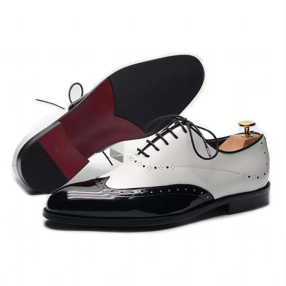 Chaussures Habillées Cuir Allure Intemporelles Pour Hommes - Blanc