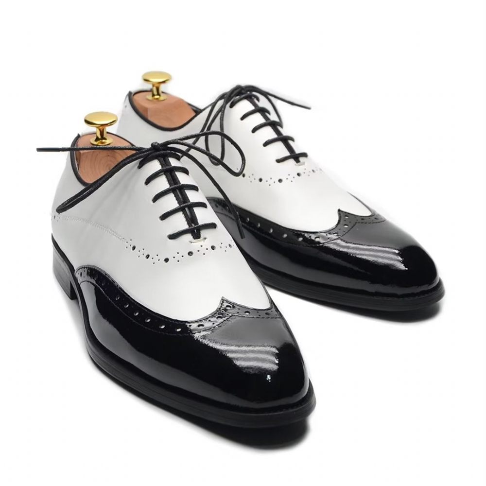 Chaussures Habillées Cuir Allure Intemporelles Pour Hommes - Blanc