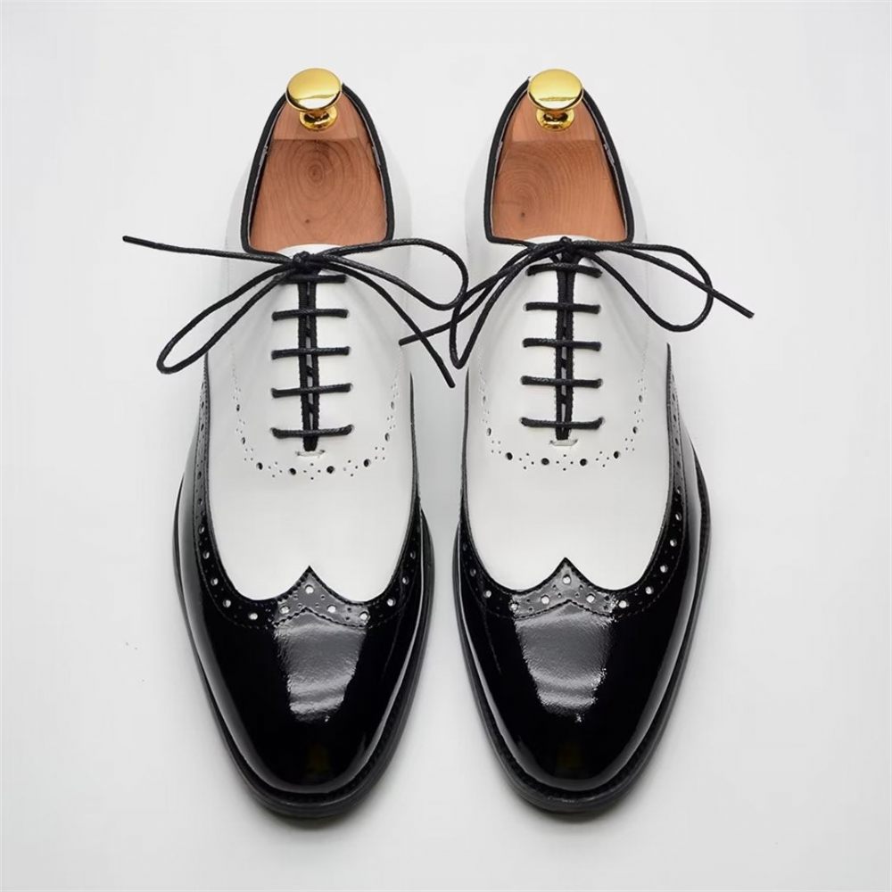 Chaussures Habillées Cuir Allure Intemporelles Pour Hommes - Blanc