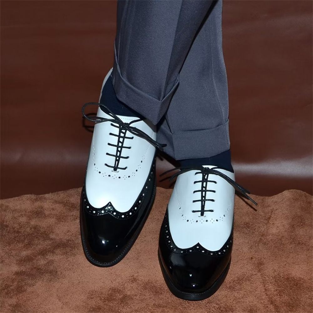 Chaussures Habillées Cuir Allure Intemporelles Pour Hommes - Blanc