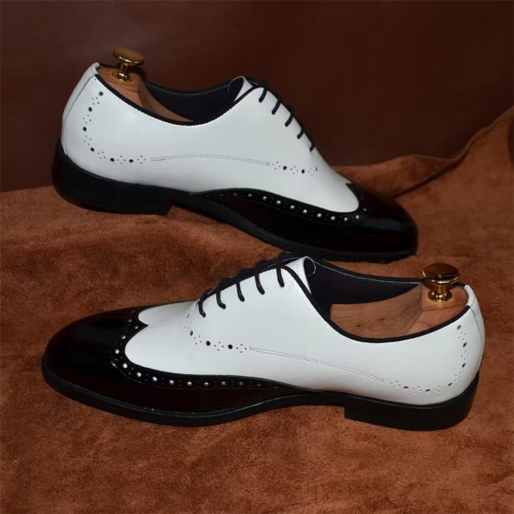 Chaussures Habillées Cuir Allure Intemporelles Pour Hommes - Blanc