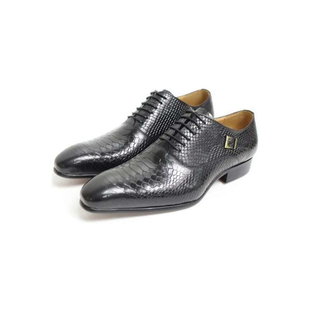 Chaussures Habillées Cuir À Bout Pointu Pour Hommes Oxford Lacets