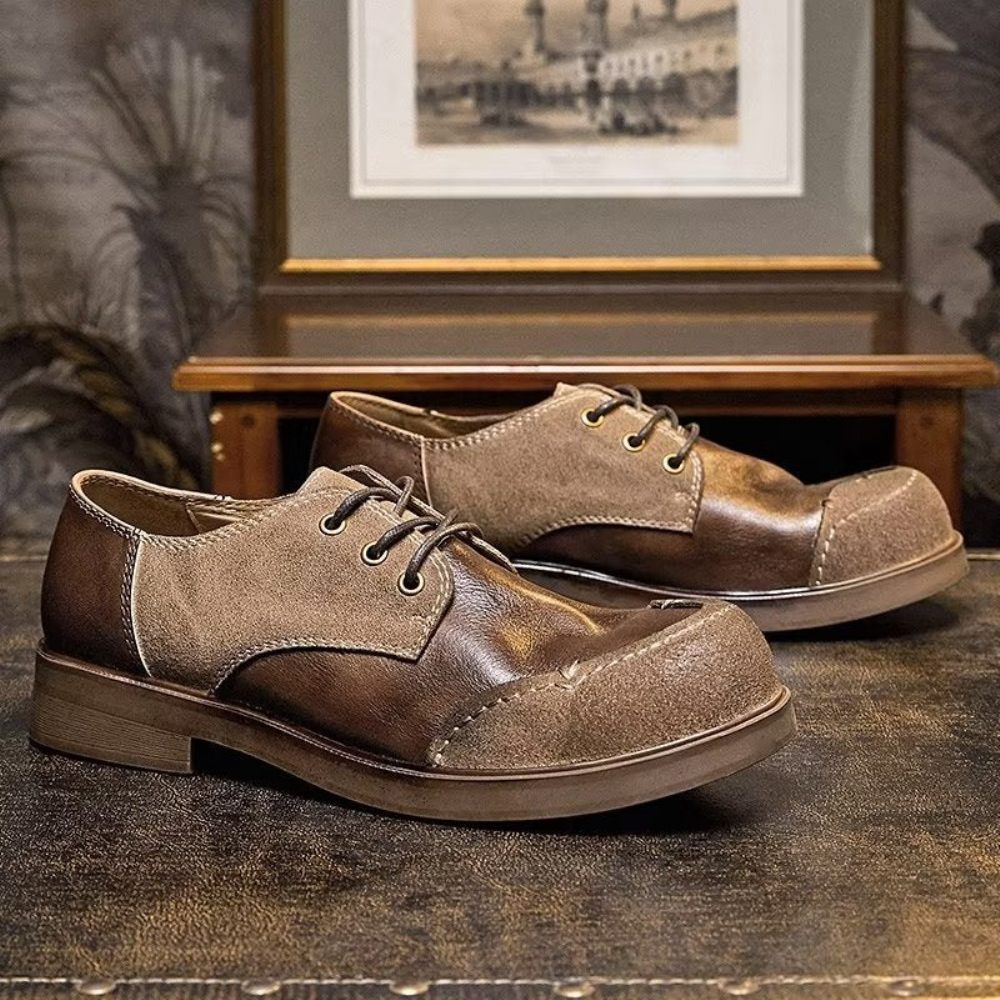 Chaussures Habillées Cuir Pour Hommes - Café