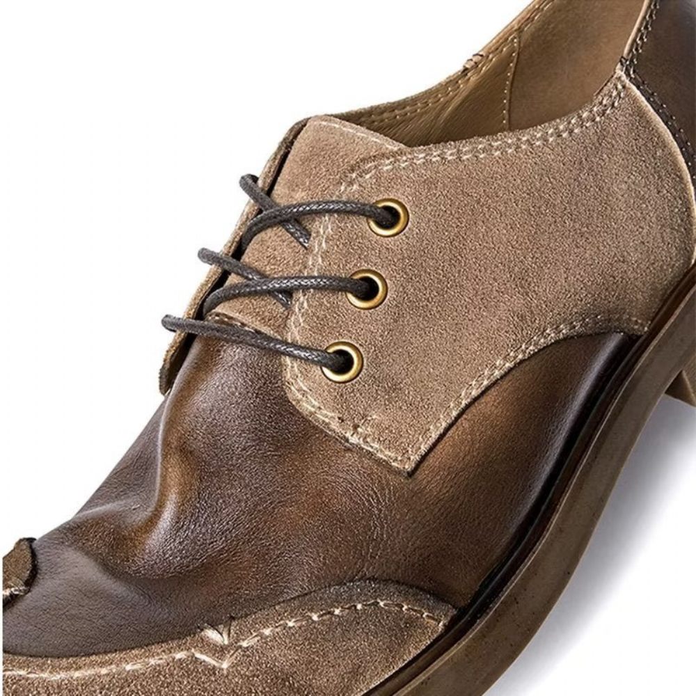 Chaussures Habillées Cuir Pour Hommes - Café