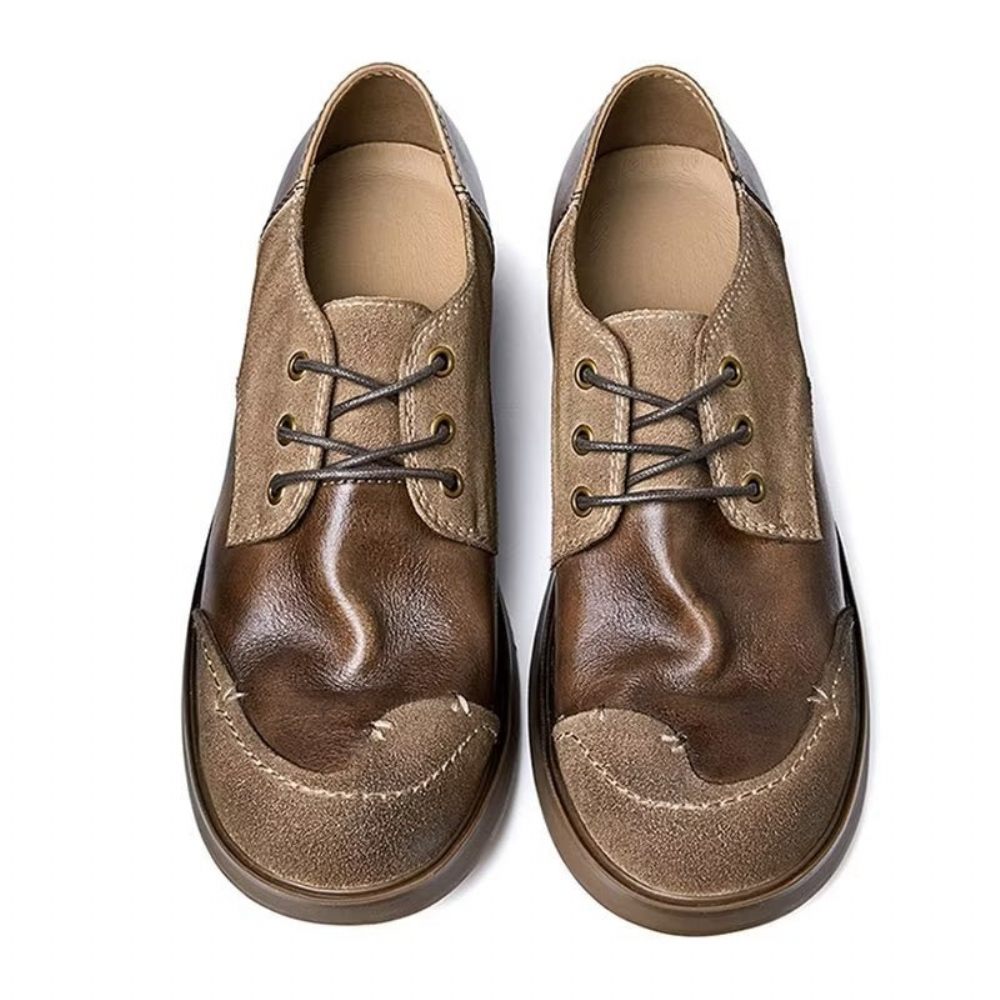 Chaussures Habillées Cuir Pour Hommes - Café