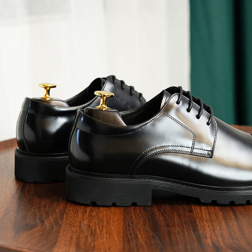 Chaussures Habillées Cuir Luxe Pour Hommes - Noir