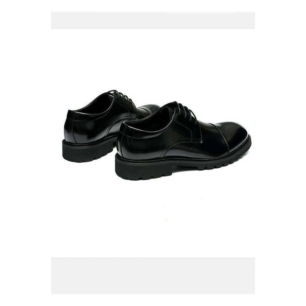 Chaussures Habillées Cuir Luxe Pour Hommes - Noir