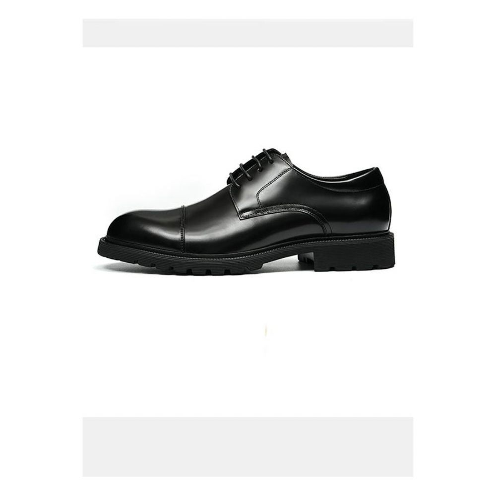 Chaussures Habillées Cuir Luxe Pour Hommes - Noir