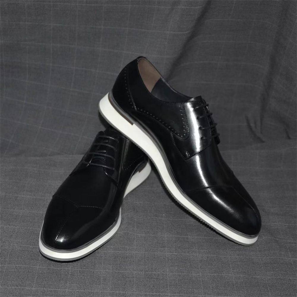 Chaussures Habillées Cuir Luxe Pour Hommes - Noir