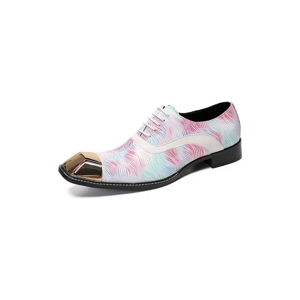 Chaussures Habillées Cuir Vache Pour Hommes - Rose