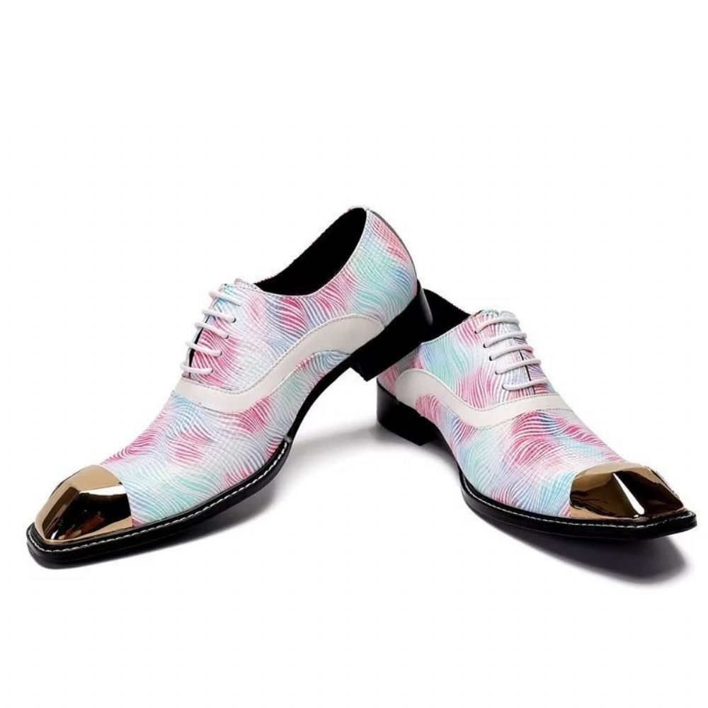 Chaussures Habillées Cuir Vache Pour Hommes - Rose