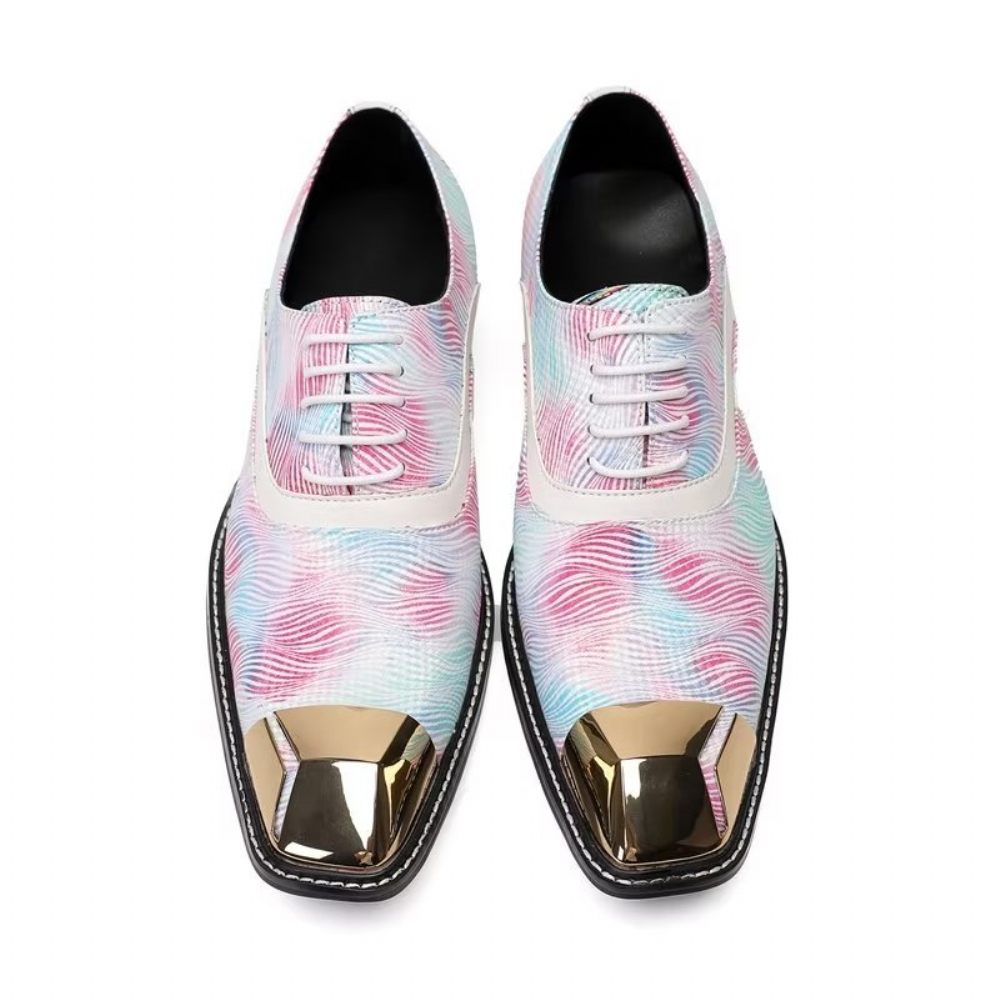 Chaussures Habillées Cuir Vache Pour Hommes - Rose