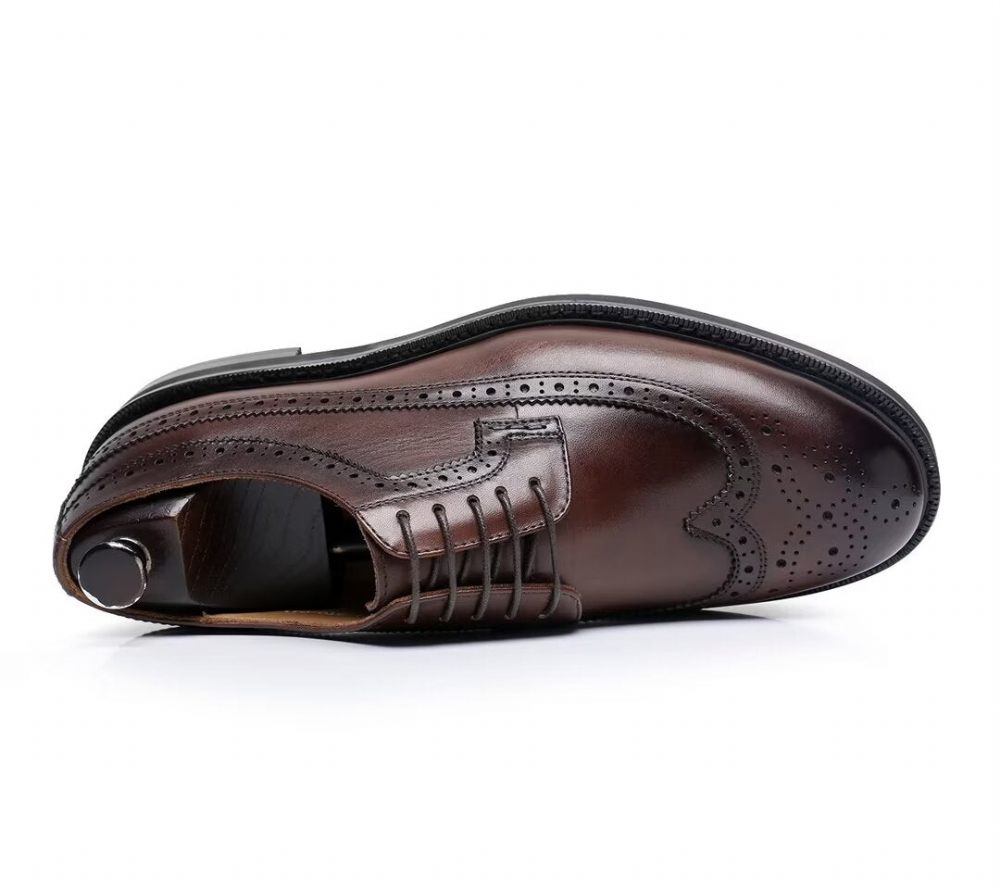 Chaussures Habillées Cuir Vache Pour Hommes - Marron