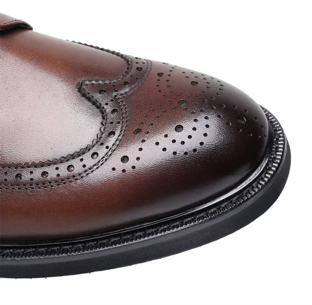 Chaussures Habillées Cuir Vache Pour Hommes - Marron