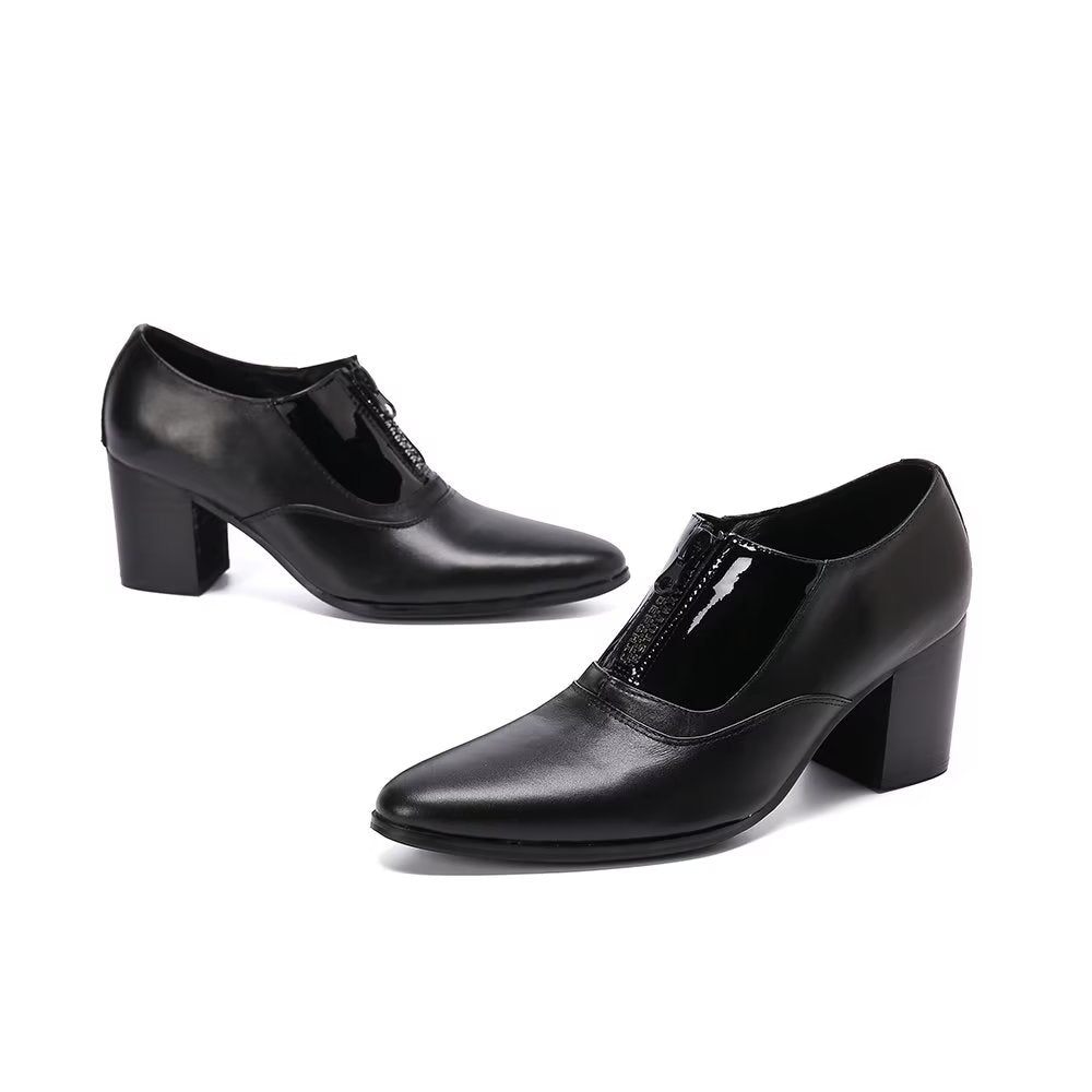 Chaussures Habillées Élégantes À Bout Pointu Pour Hommes - Noir