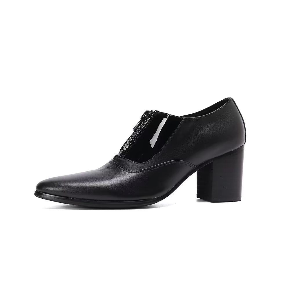 Chaussures Habillées Élégantes À Bout Pointu Pour Hommes - Noir 1