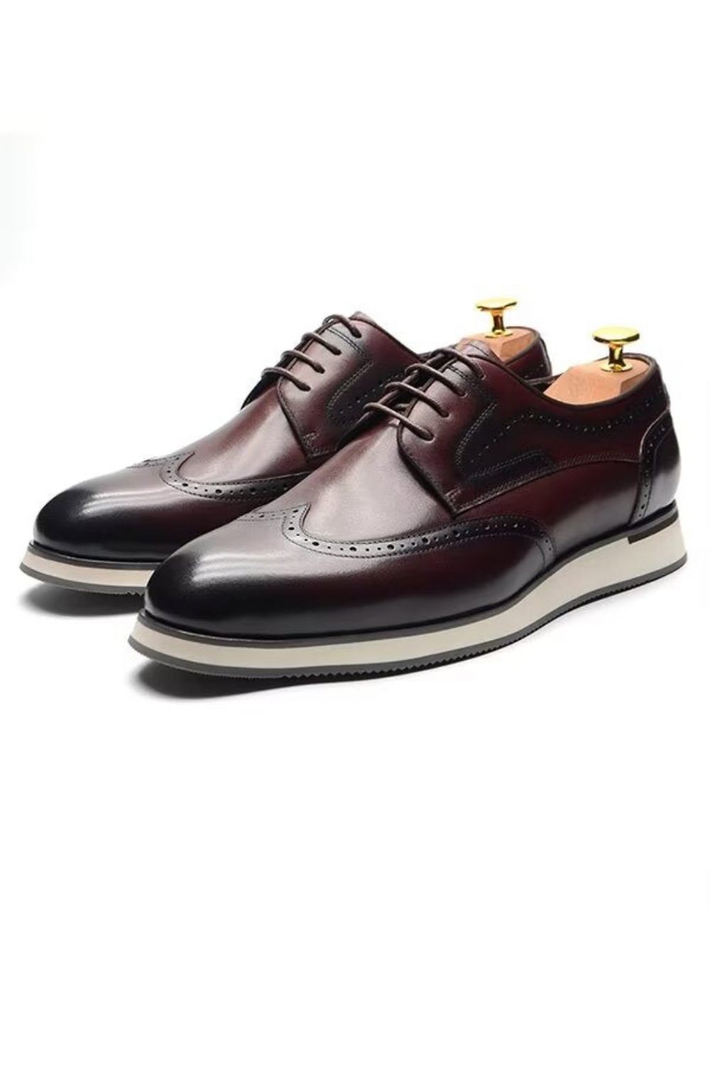 Chaussures Habillées Élégantes Dentelle Sophistiquées Pour Hommes - Marron