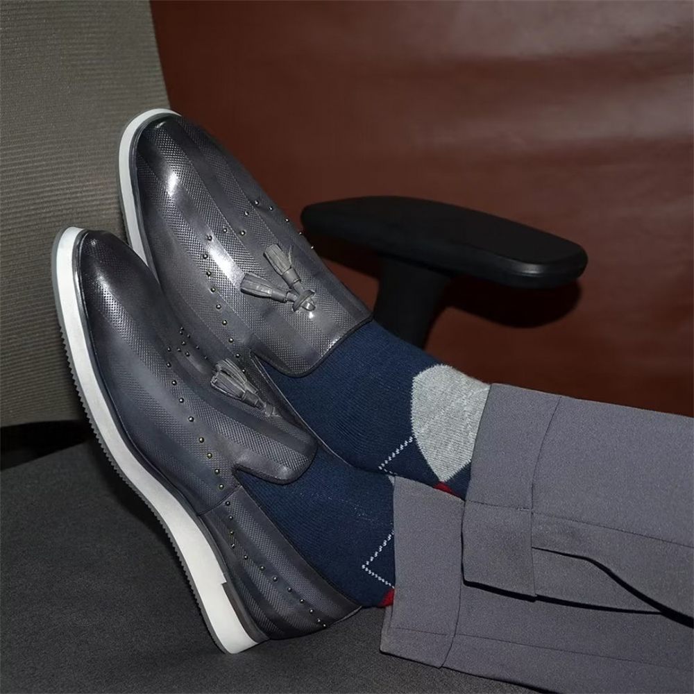 Chaussures Habillées Élégantes Et Raffinées Pour Hommes - Gris