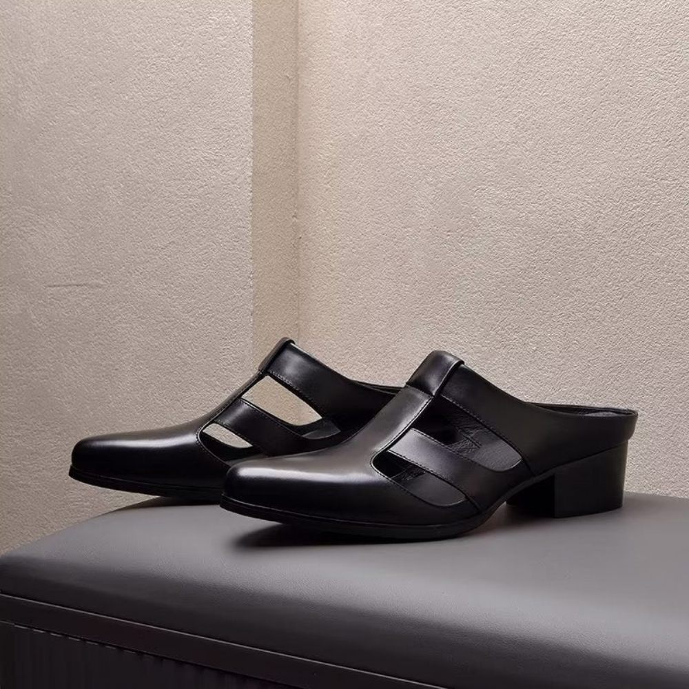 Chaussures Habillées À Enfiler Pour Hommes - Noir