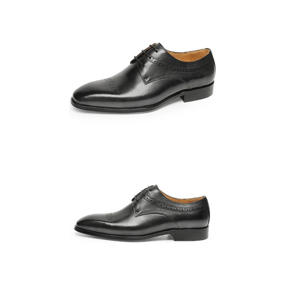 Chaussures Habillées Exotiques À Bout Pointu Pour Hommes - Noir