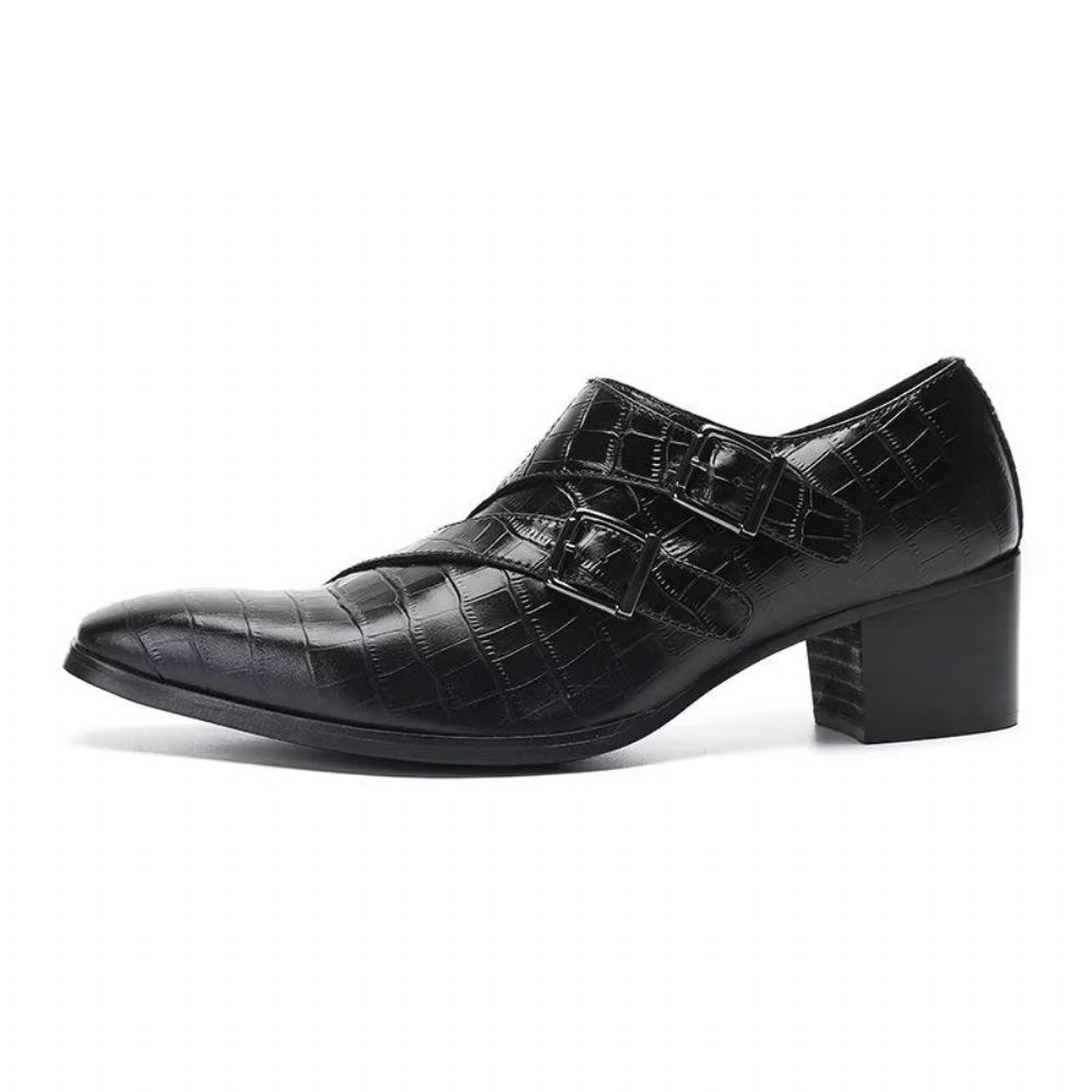 Chaussures Habillées Exotiques Pour Hommes - Noir 1