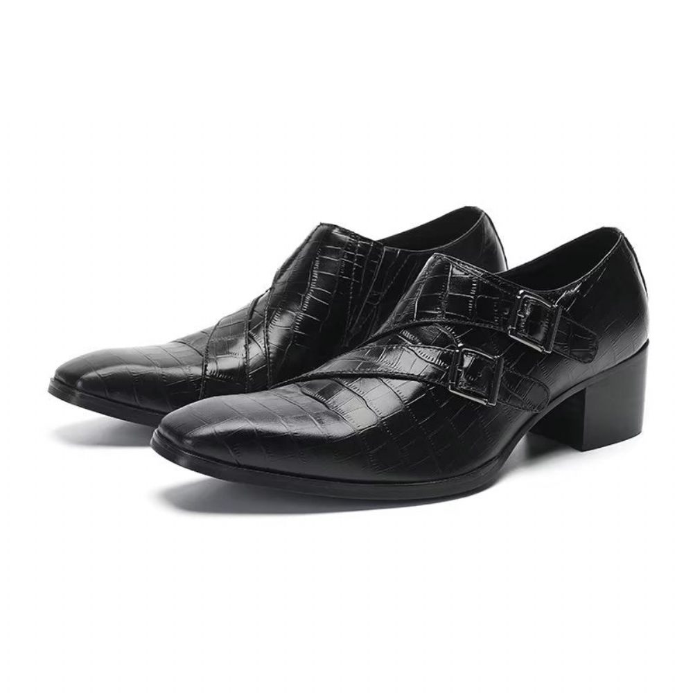 Chaussures Habillées Exotiques Pour Hommes - Noir 1