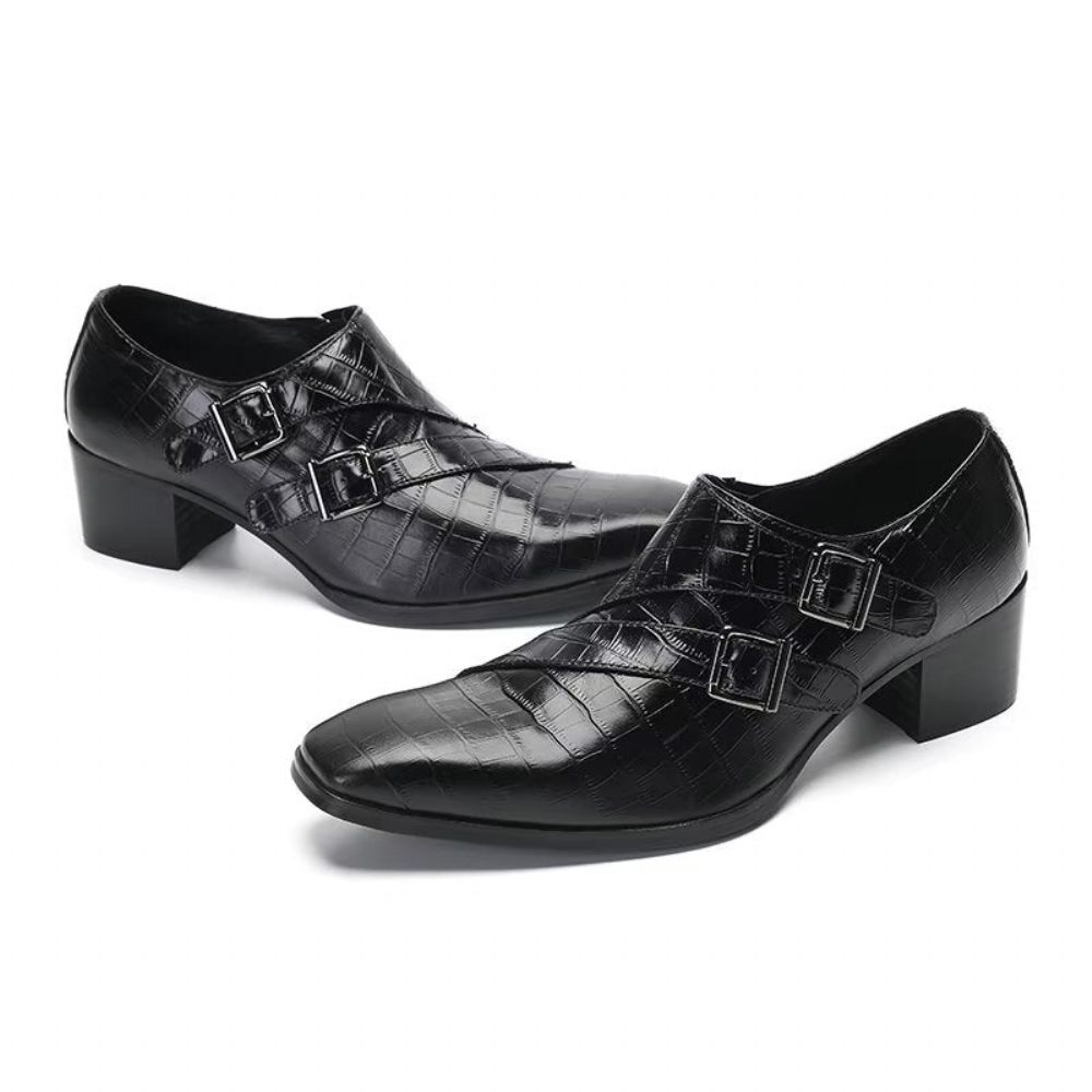 Chaussures Habillées Exotiques Pour Hommes - Noir 1