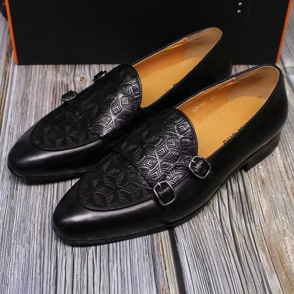 Chaussures Habillées Exotiques Pour Hommes - Noir