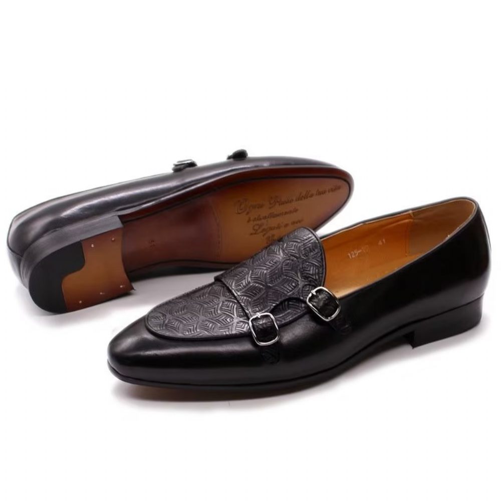 Chaussures Habillées Exotiques Pour Hommes - Noir