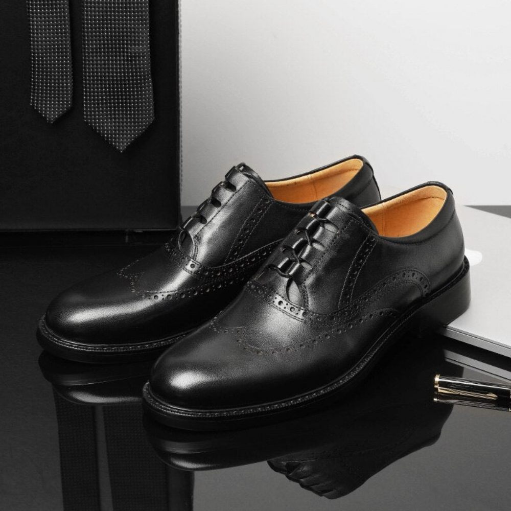 Chaussures Habillées Exotiques Pour Hommes - Noir