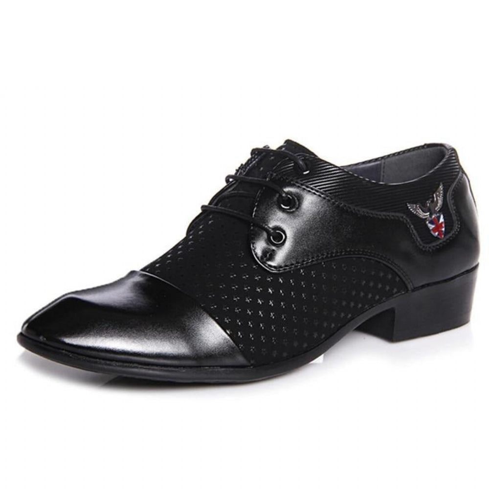 Chaussures Habillées Exotiques À Lacets Pour Hommes - Noir