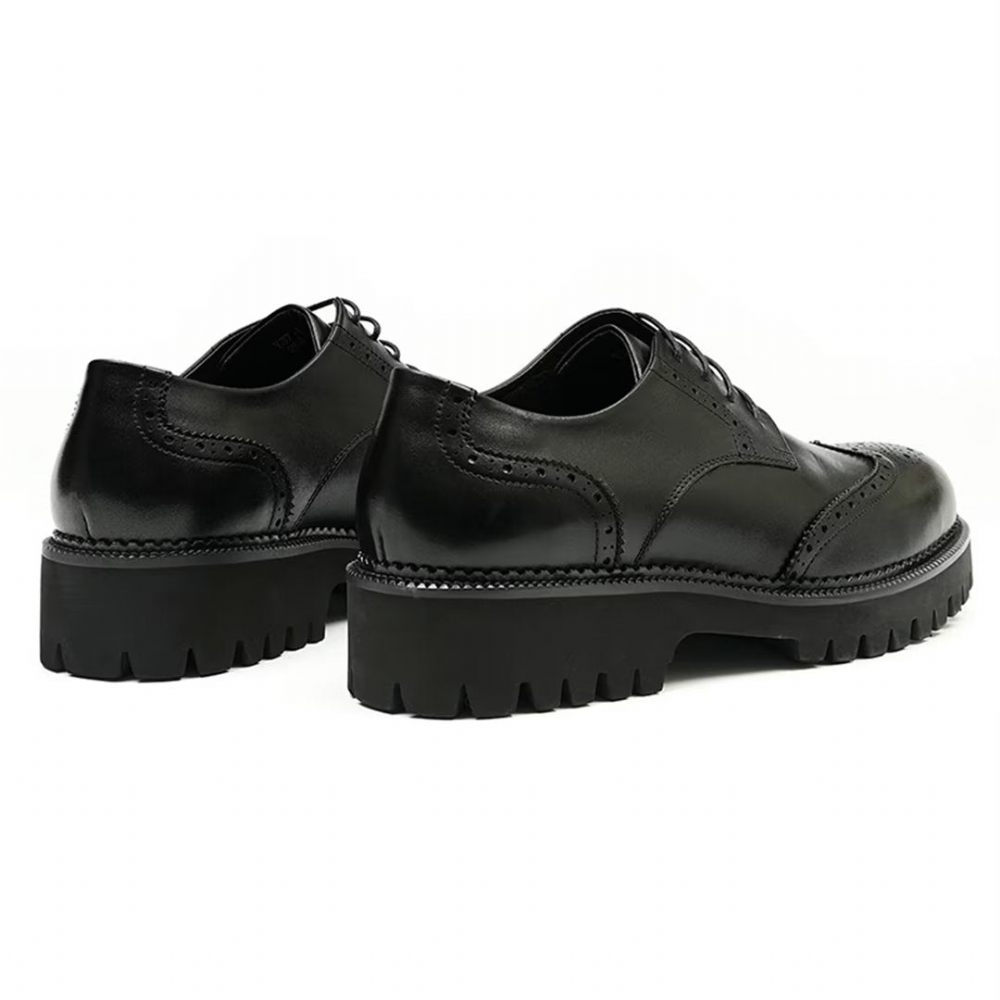 Chaussures Habillées Pour Hommes Cuir Dress Majestic - Noir