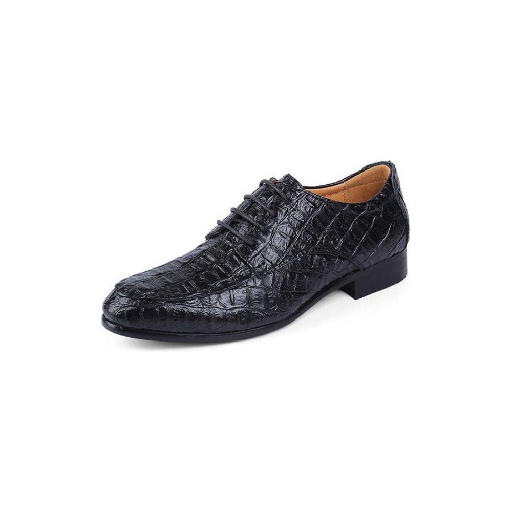 Chaussures Habillées Pour Hommes Derby Cuir À Lacets