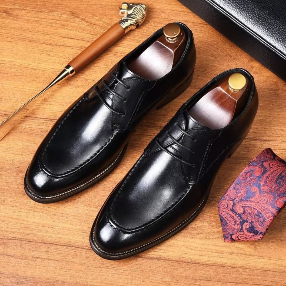 Chaussures Habillées Pour Hommes Derby Élégantes - Noir