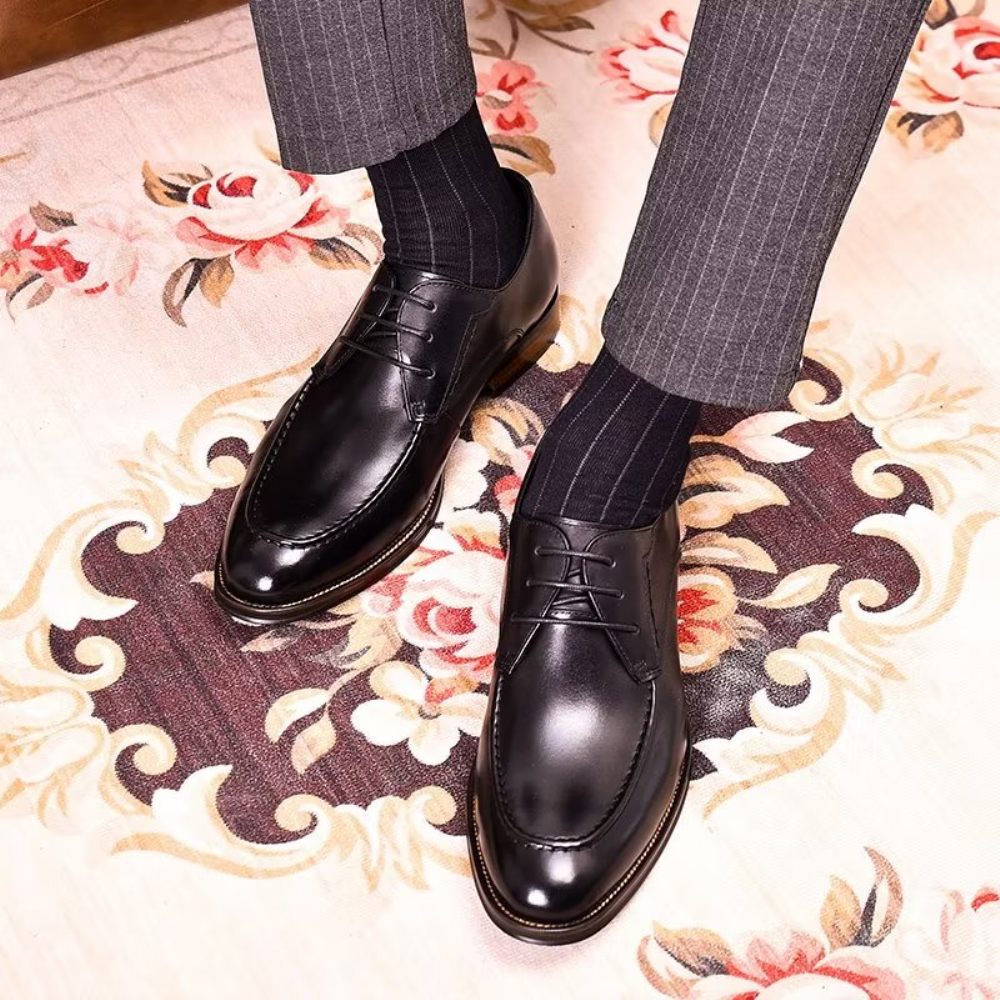 Chaussures Habillées Pour Hommes Derby Élégantes - Noir