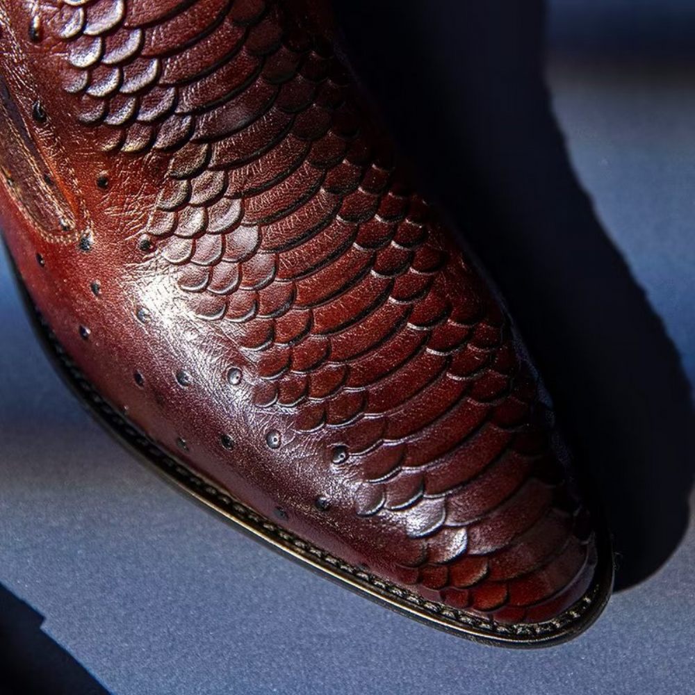 Chaussures Habillées Pour Hommes À Enfiler Opulent Croctex - Café