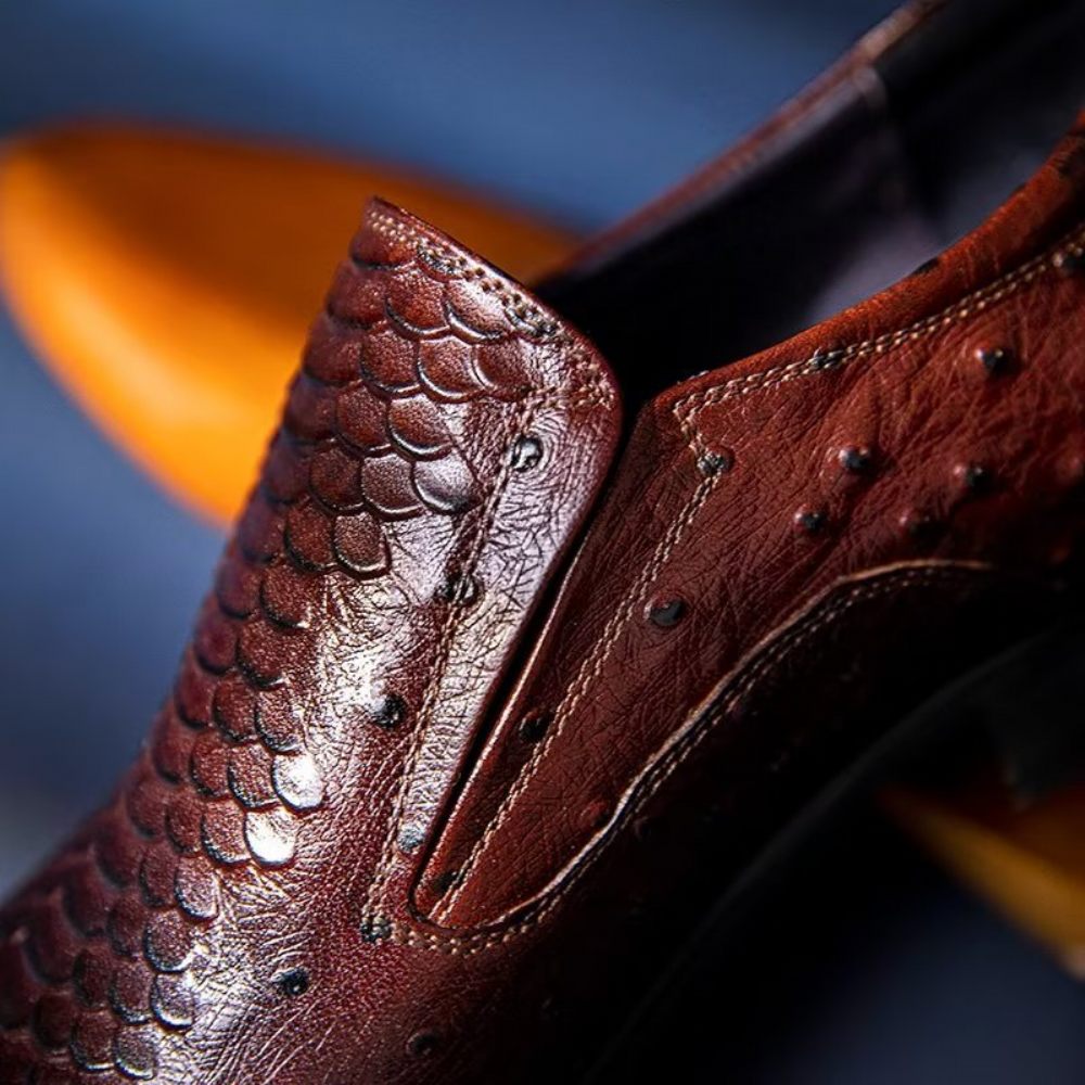 Chaussures Habillées Pour Hommes À Enfiler Opulent Croctex - Café