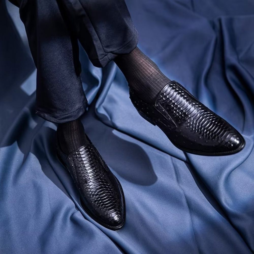 Chaussures Habillées Pour Hommes À Enfiler Opulent Croctex - Noir