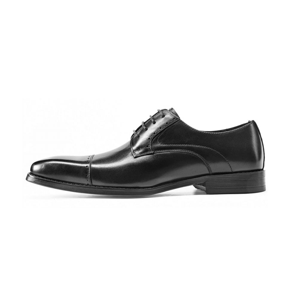 Chaussures Habillées Pour Hommes Exotiques À Lacets Affaires Et Mariage - Noir