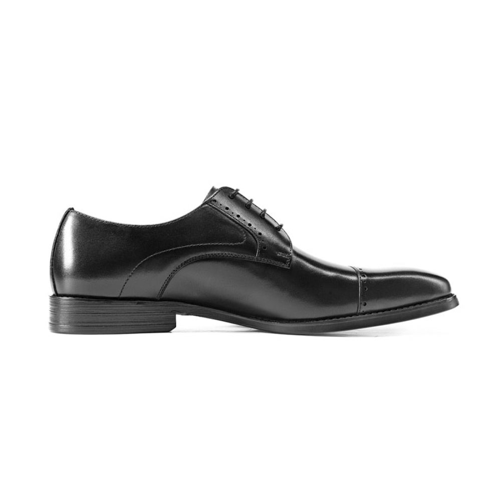 Chaussures Habillées Pour Hommes Exotiques À Lacets Affaires Et Mariage - Noir