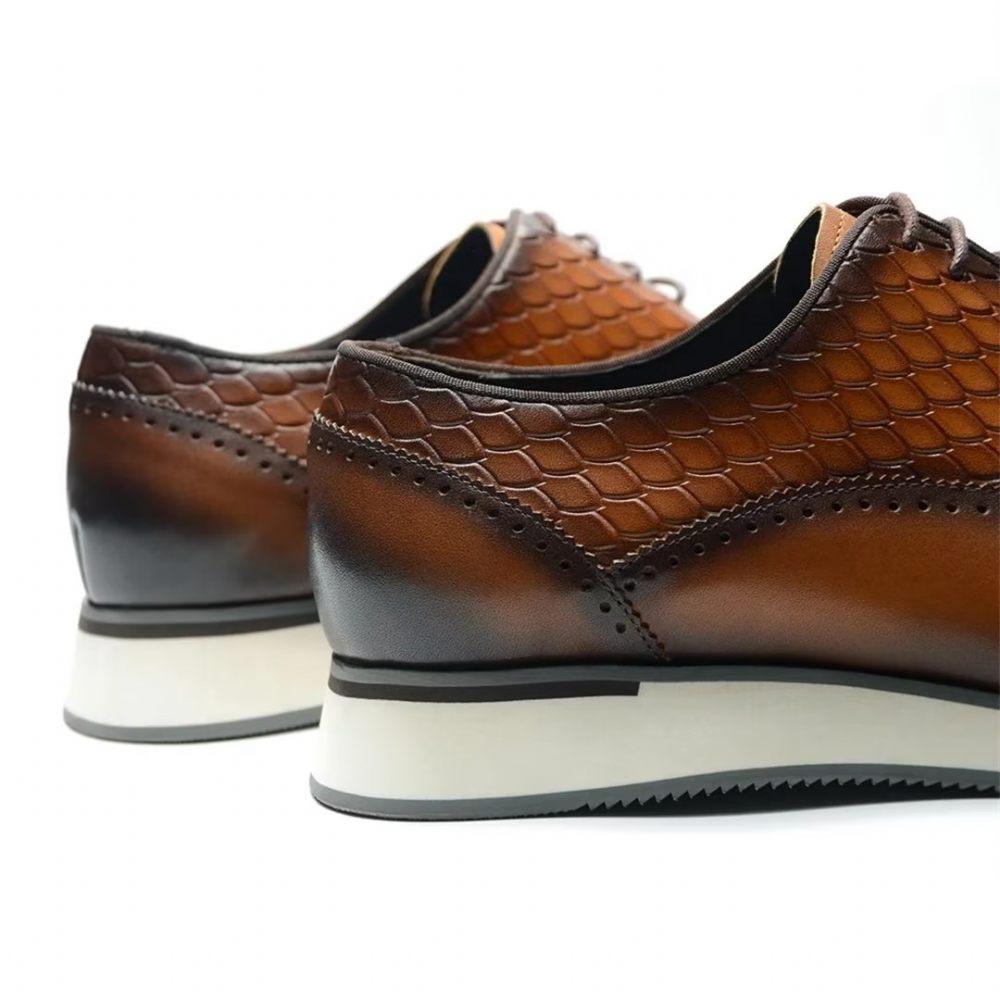 Chaussures Habillées Pour Hommes À Lacets Distingués - Marron