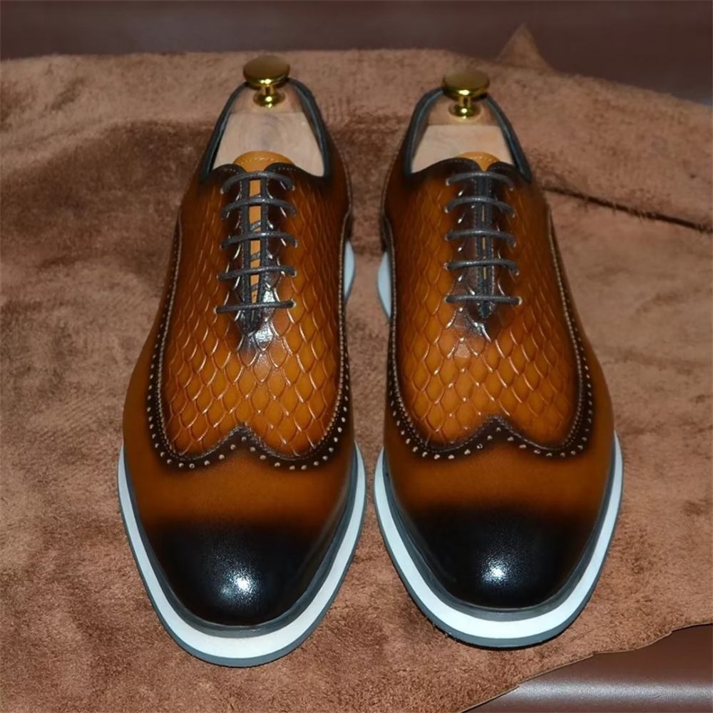 Chaussures Habillées Pour Hommes À Lacets Distingués - Marron