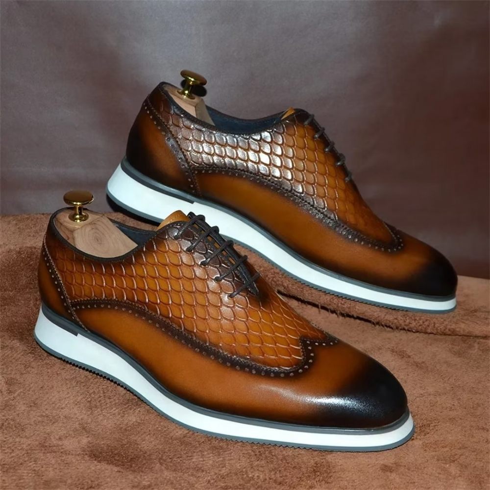 Chaussures Habillées Pour Hommes À Lacets Distingués - Marron