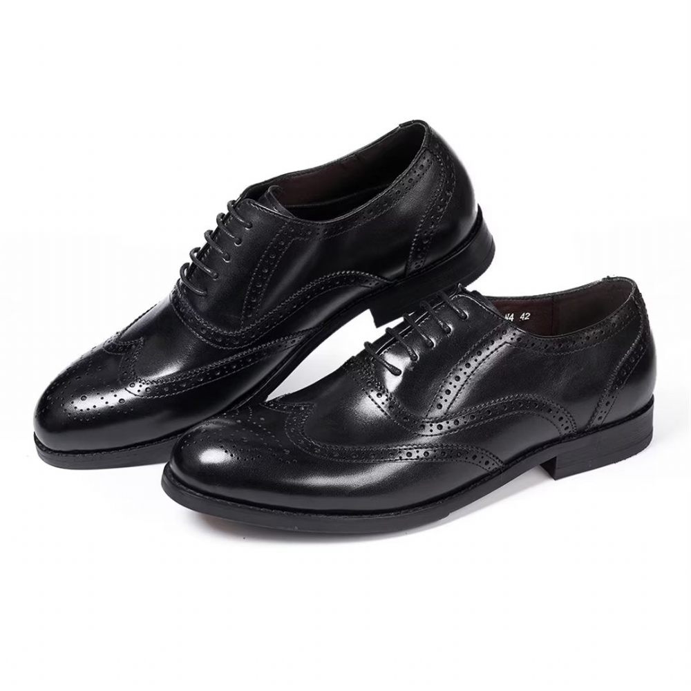 Chaussures Habillées Pour Hommes Metropolitan Mastery À Lacets Cuir - Noir