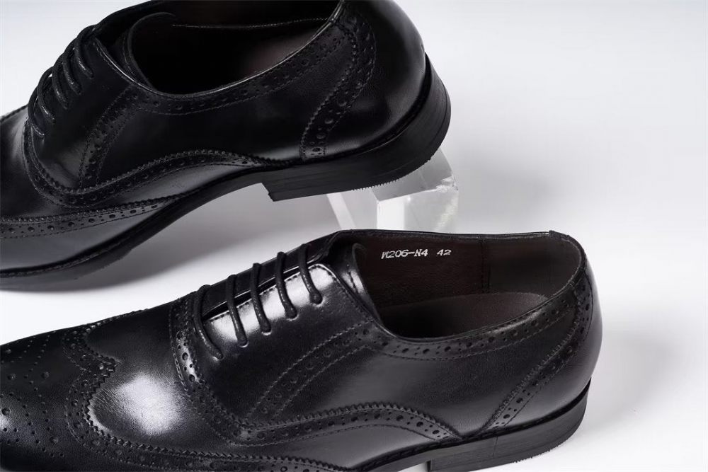 Chaussures Habillées Pour Hommes Metropolitan Mastery À Lacets Cuir - Noir