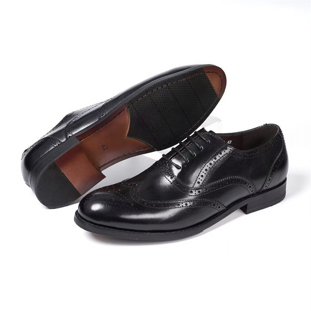 Chaussures Habillées Pour Hommes Metropolitan Mastery À Lacets Cuir - Noir